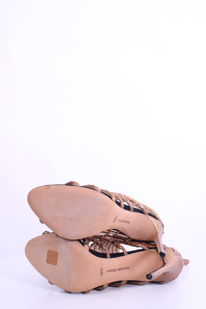 Alexandre Birman Shoes Gold 39.5 | O/S, Gold