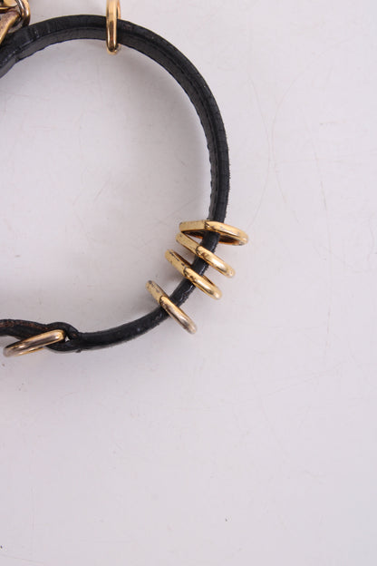Prada Logo Wrap Leather Bracelet Black | O/S, Black