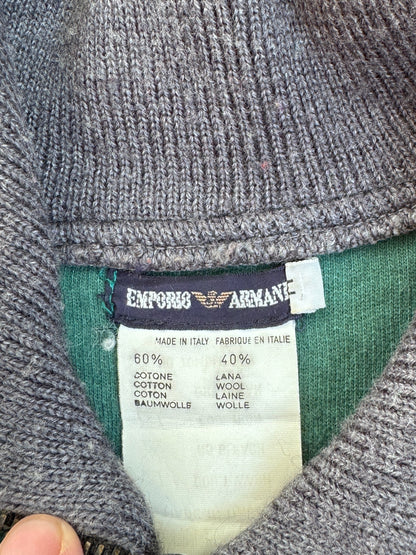 Emporio Armani Base Artica Quarter Zip Sweater