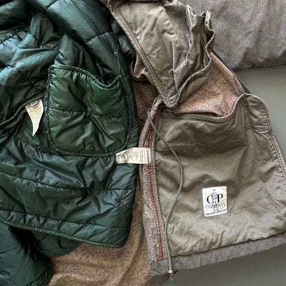 C.P. Company Brown & Green 1992 Ideas From Massimo Osti Liner Overcoat | X-Large, Multicoloured