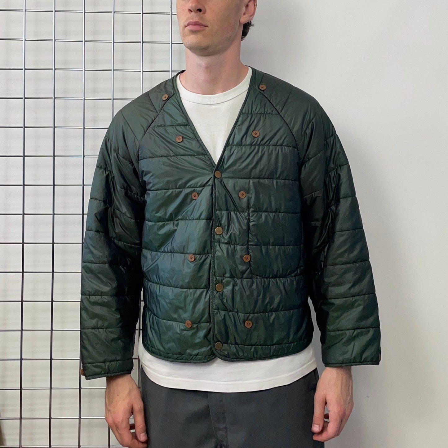 C.P. Company Brown & Green 1992 Ideas From Massimo Osti Liner Overcoat | X-Large, Multicoloured