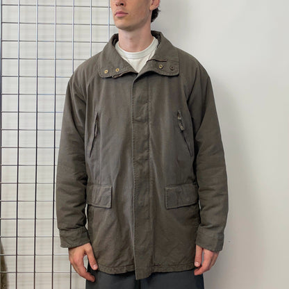 C.P. Company Brown & Green 1992 Ideas From Massimo Osti Liner Overcoat | X-Large, Multicoloured