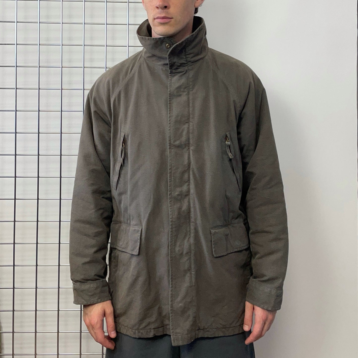 C.P. Company Brown & Green 1992 Ideas From Massimo Osti Liner Overcoat | X-Large, Multicoloured