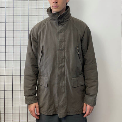 C.P. Company Brown & Green 1992 Ideas From Massimo Osti Liner Overcoat | X-Large, Multicoloured