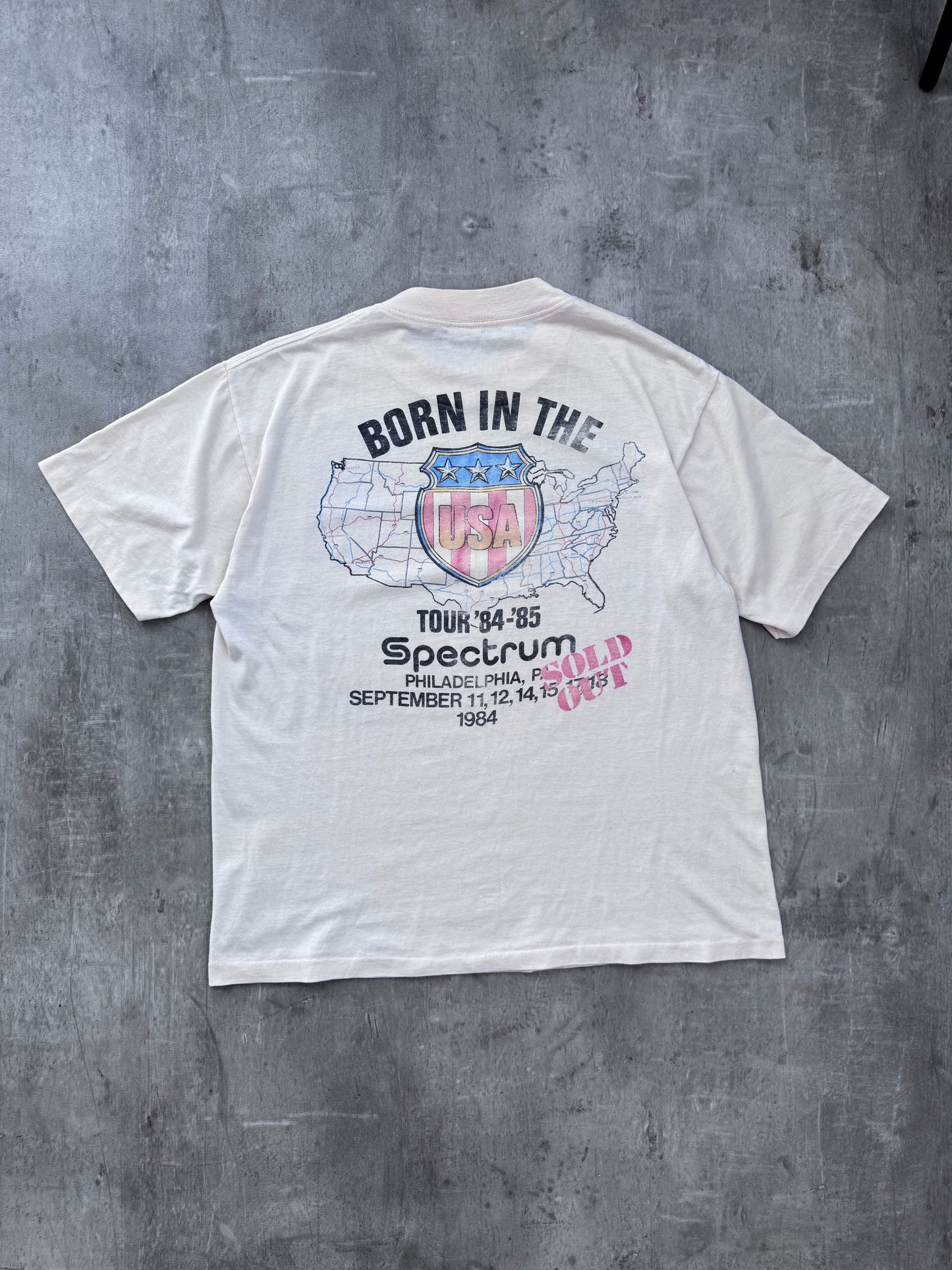Bruce Springsteen 'Born In The USA 1984-85' Single Stitch Tour Tee