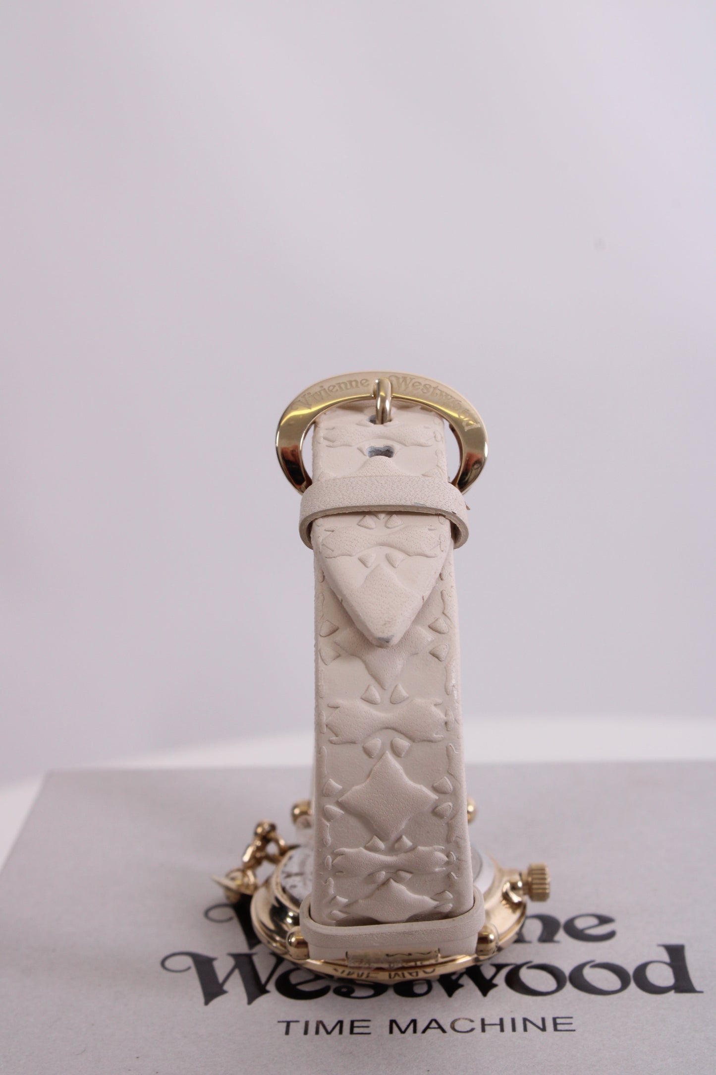 Vivienne Westwood Orb White Leather Watch White | O/S, Gold