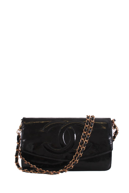Chanel Vintage 94-96 Wallet on Chain Handbag Black | O/S, Black