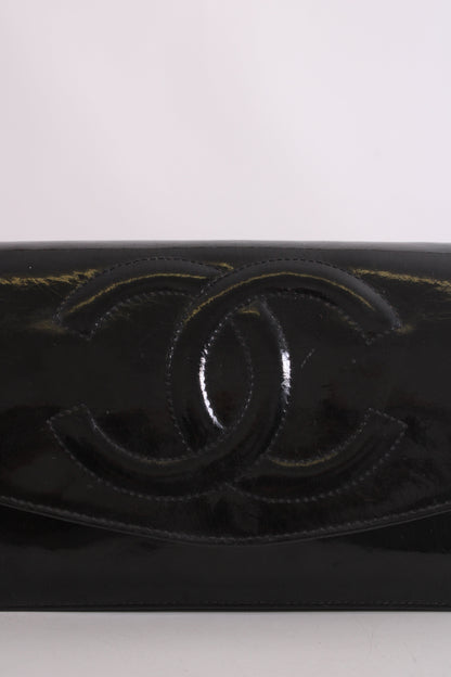 Chanel Vintage 94-96 Wallet on Chain Handbag Black | O/S, Black