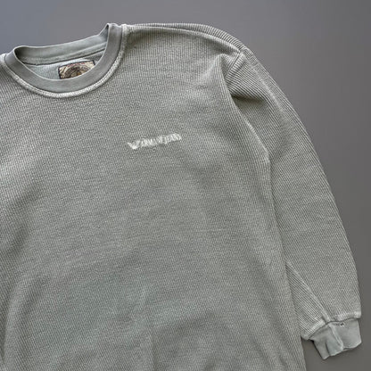 Armani Jeans Green 90s Ribbed Jumper | Small, Green