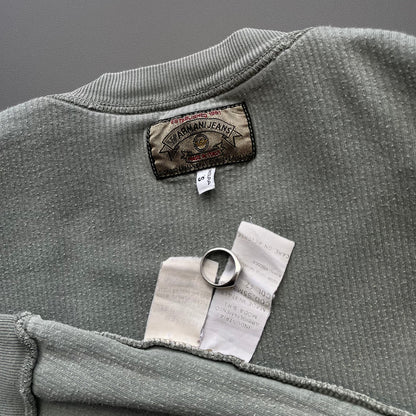 Armani Jeans Green 90s Ribbed Jumper | Small, Green