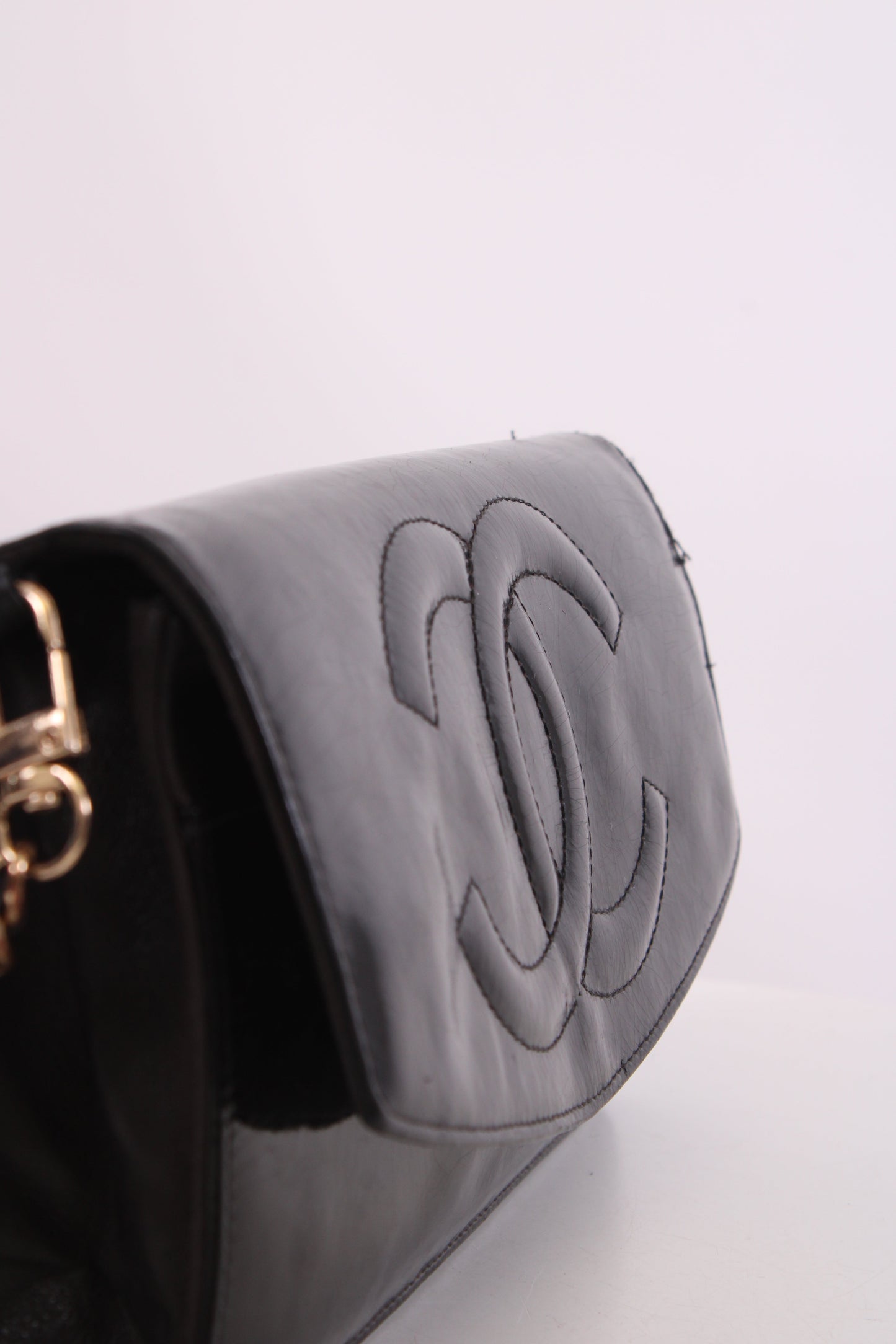 Chanel Vintage 94-96 Wallet on Chain Handbag Black | O/S, Black