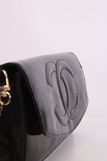 Chanel Vintage 94-96 Wallet on Chain Handbag Black | O/S, Black