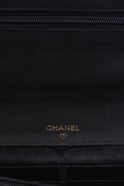 Chanel Vintage 94-96 Wallet on Chain Handbag Black | O/S, Black
