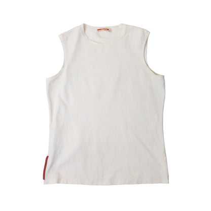 Prada Red Tab Tank Top