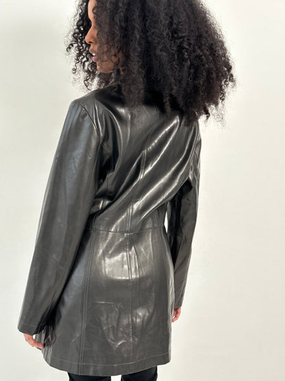 VEGAN LEATHER JACKET | Default Title, Black