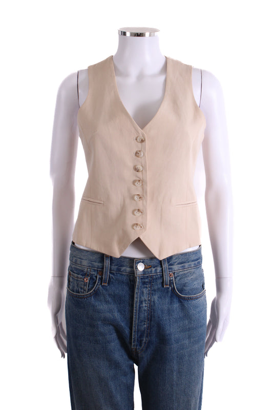 Rouje Paris Waist Coat Cream 8 | O/S, Cream