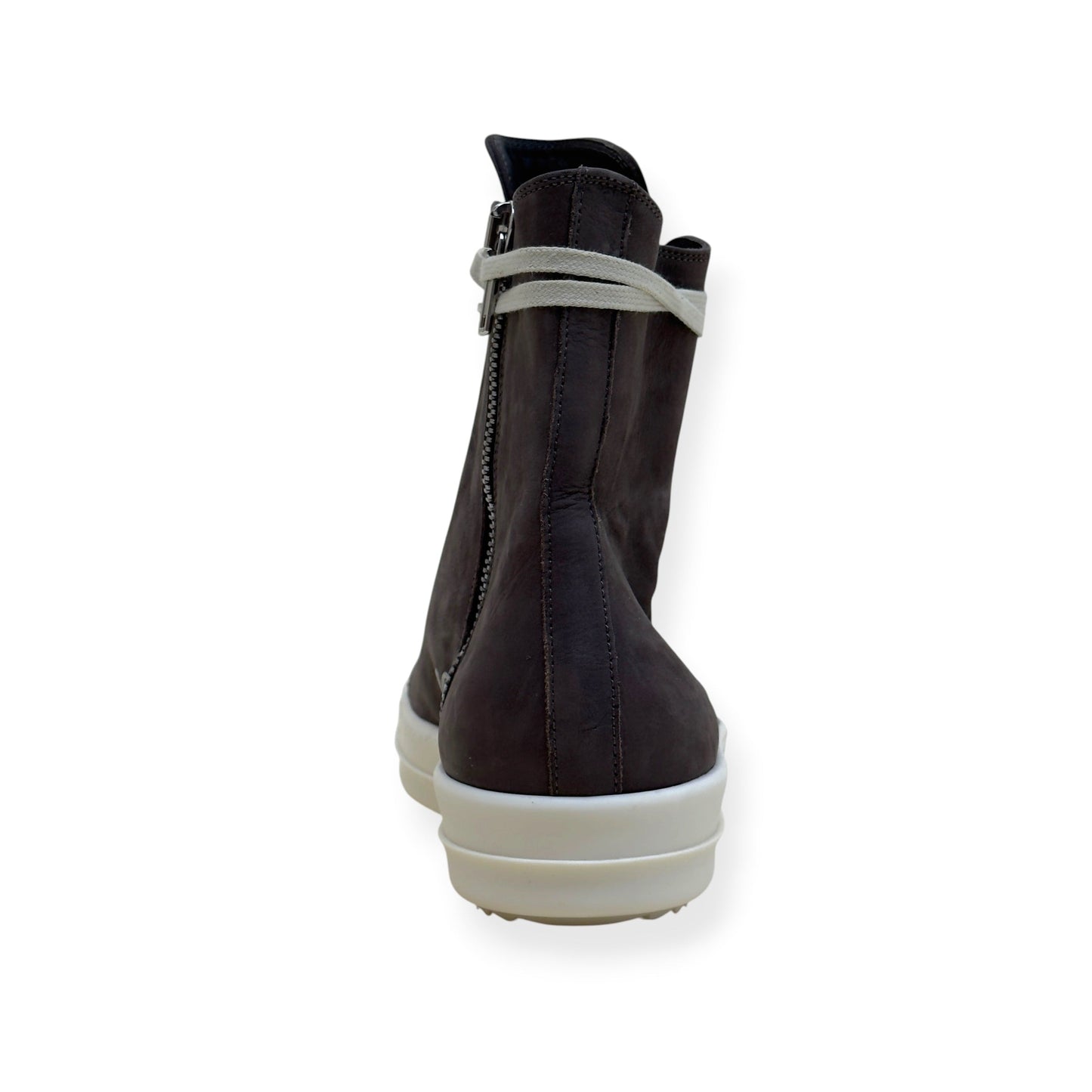 RICK OWENS RAMONES HIGH-TOP SNEAKER BROWN 45 / UK11 | UK 11, Brown