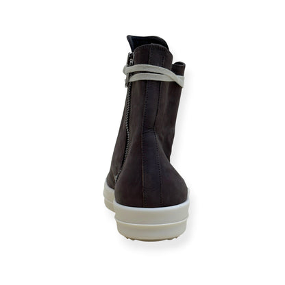 RICK OWENS RAMONES HIGH-TOP SNEAKER BROWN 45 / UK11 | UK 11, Brown