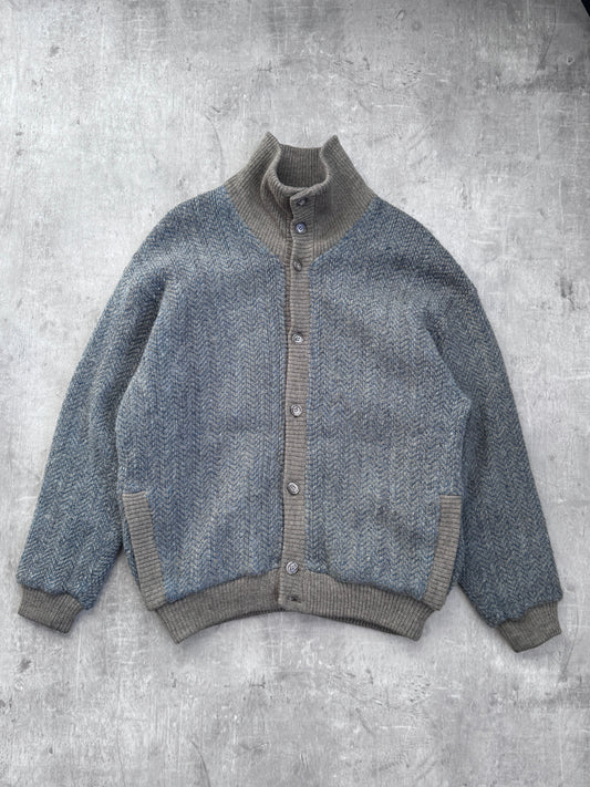 Giorgio Armani Two Tone Knit Cardigan