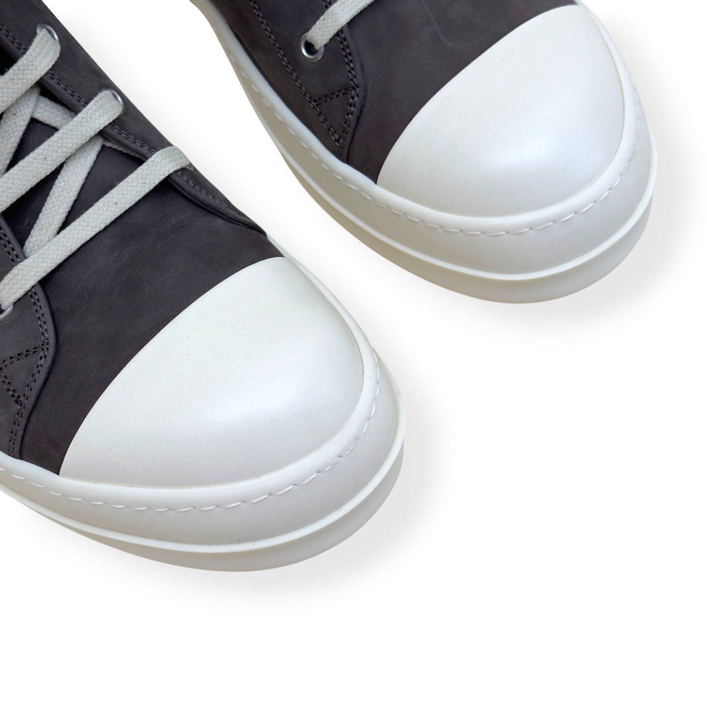 RICK OWENS RAMONES HIGH-TOP SNEAKER BROWN 45 / UK11 | UK 11, Brown