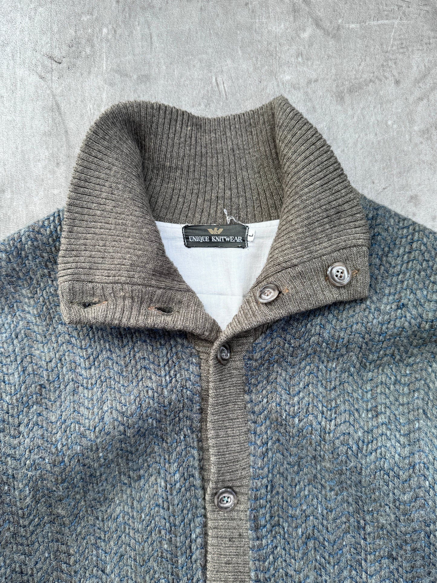 Giorgio Armani Two Tone Knit Cardigan