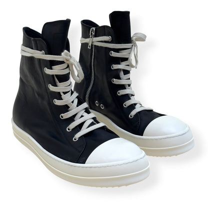 RICK OWENS RAMONES HIGH-TOP SNEAKER BLACK 45 / UK11 | UK 11, Black