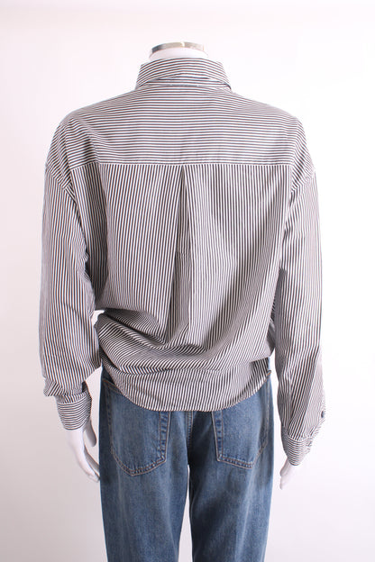 Moncler L/S Stripe Shirt Black/ White 12 | O/S, Black