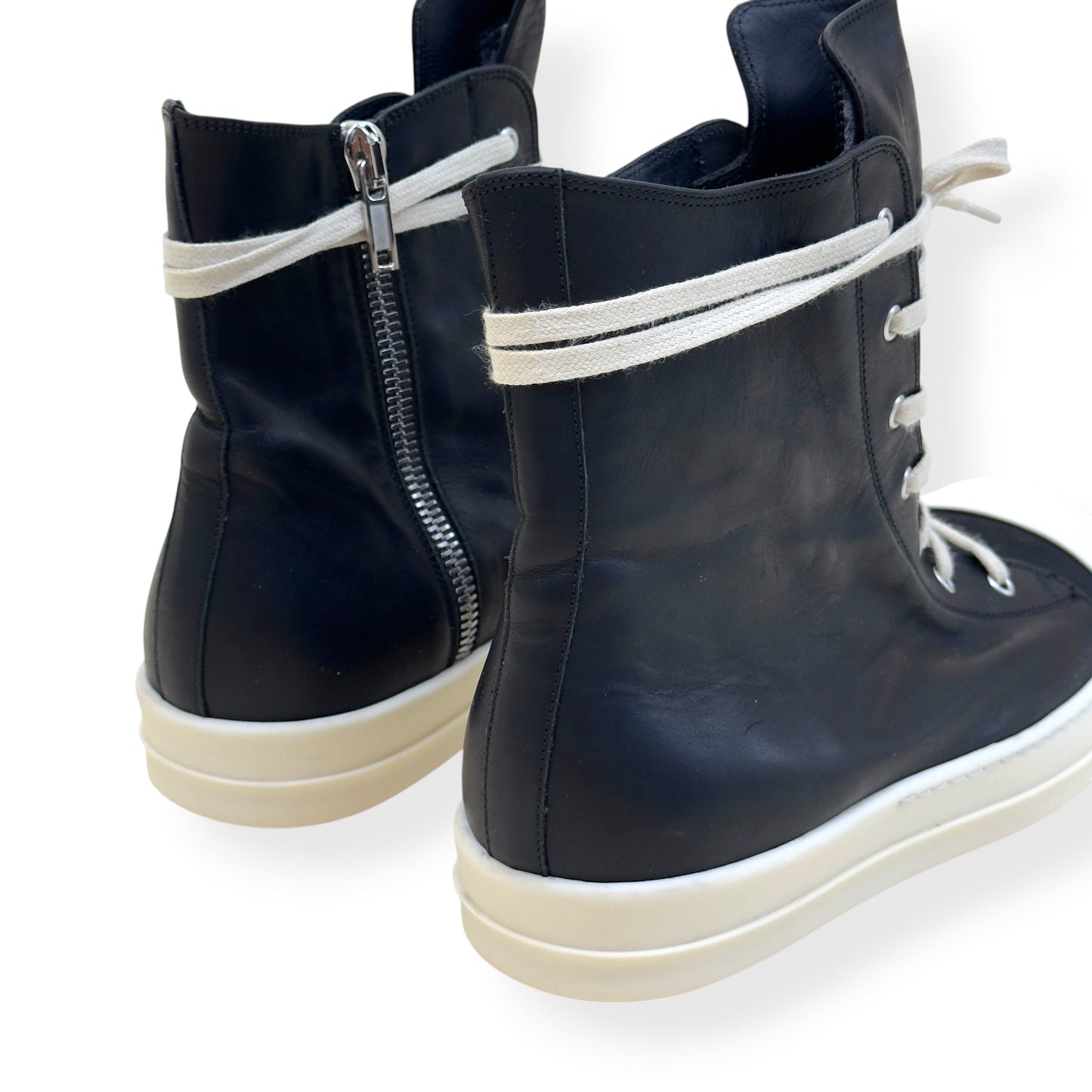 RICK OWENS RAMONES HIGH-TOP SNEAKER BLACK 45 / UK11 | UK 11, Black