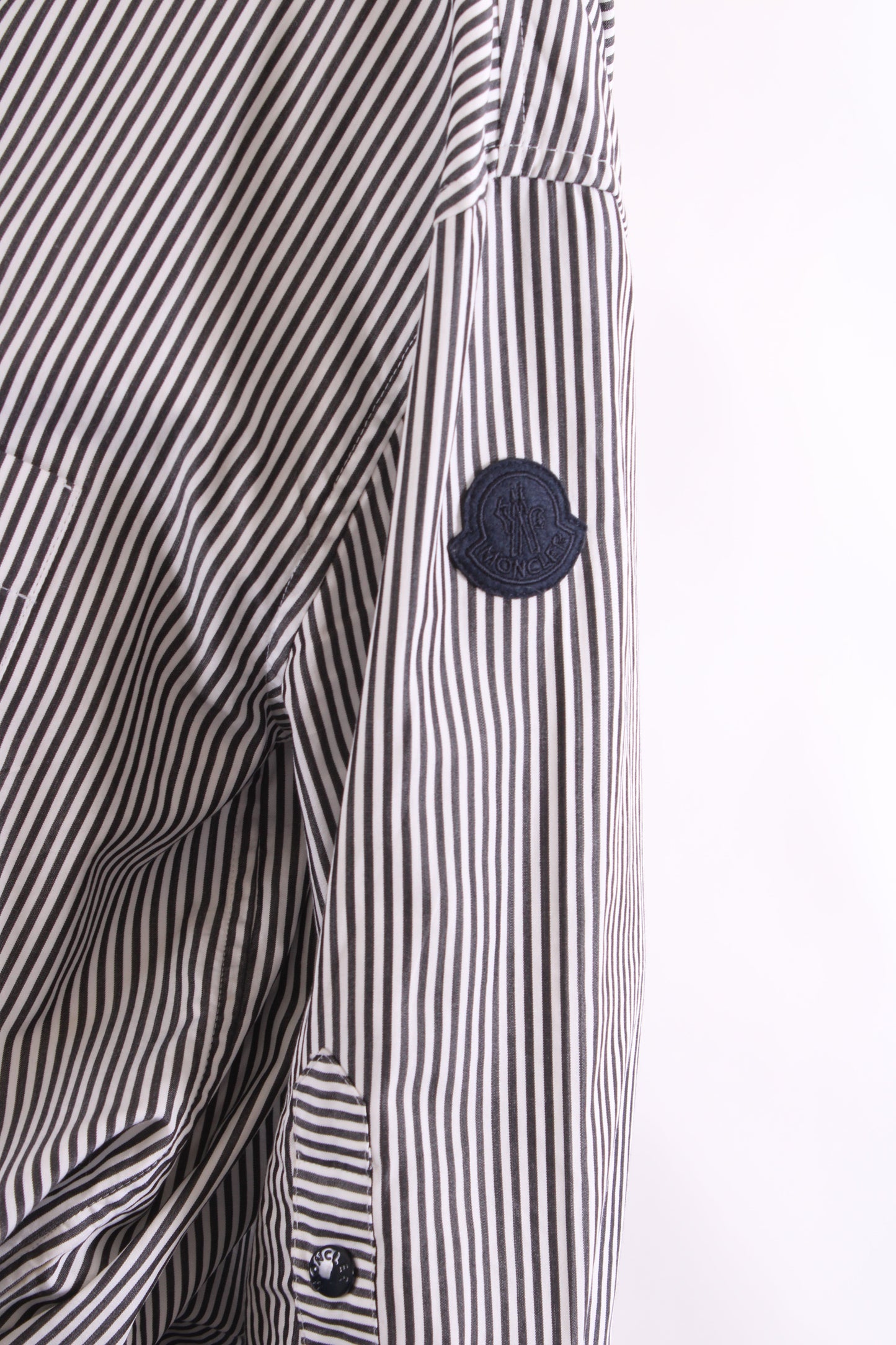 Moncler L/S Stripe Shirt Black/ White 12 | O/S, Black