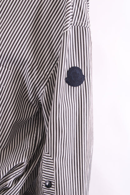 Moncler L/S Stripe Shirt Black/ White 12 | O/S, Black