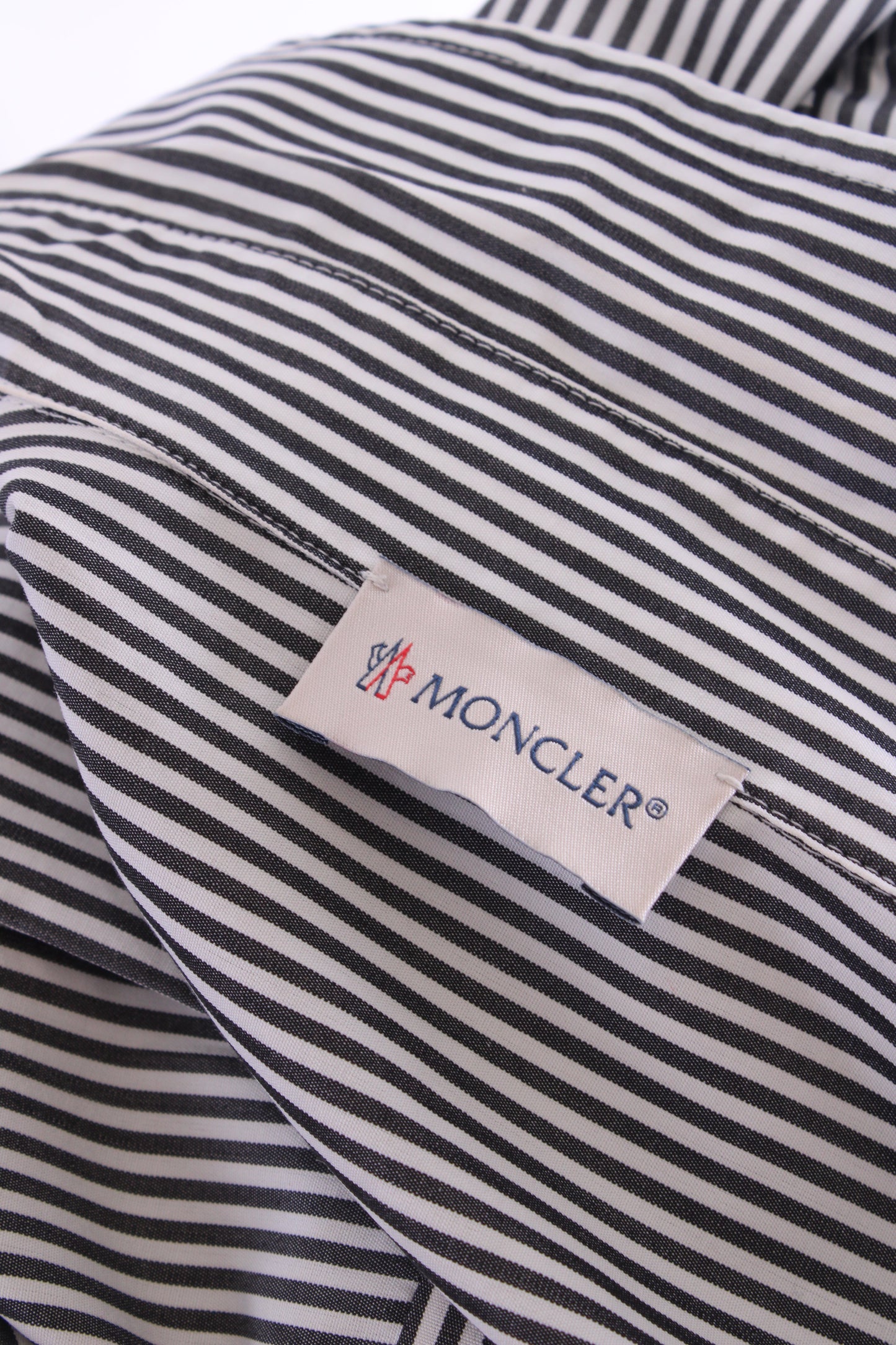 Moncler L/S Stripe Shirt Black/ White 12 | O/S, Black