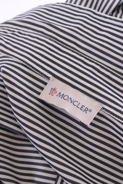 Moncler L/S Stripe Shirt Black/ White 12 | O/S, Black