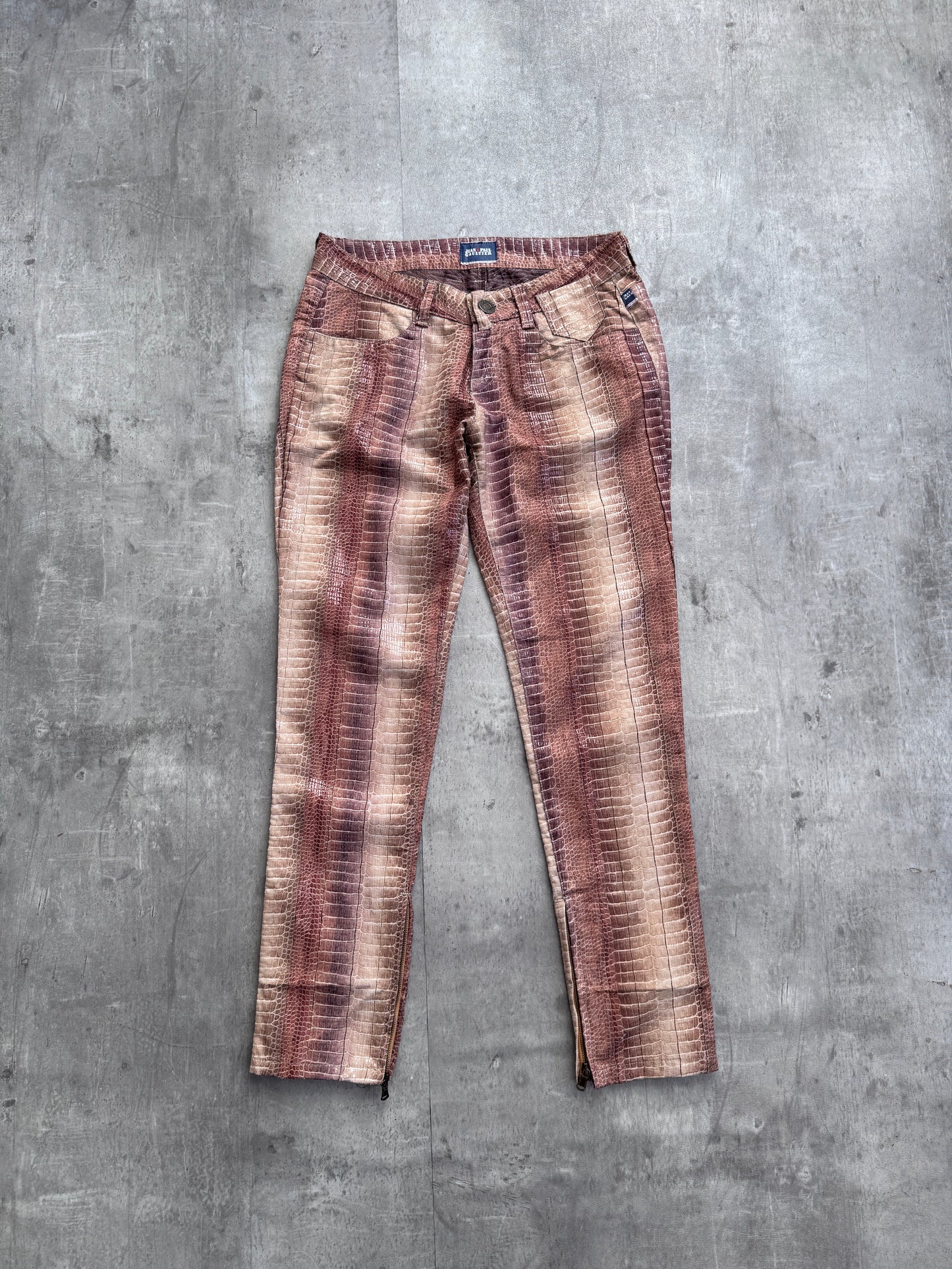 Jean Paul Gaultier Snakeskin Style Trousers SC: 5782