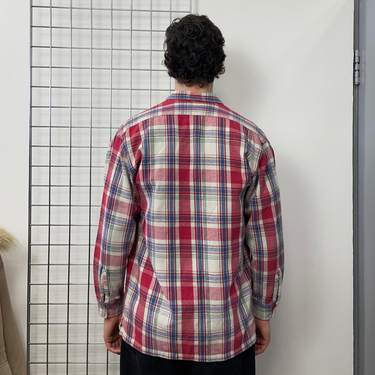 C.P. Company Red White & Blue AW94 Check Flannel Shirt (Undersixteen) | Large, Multicoloured