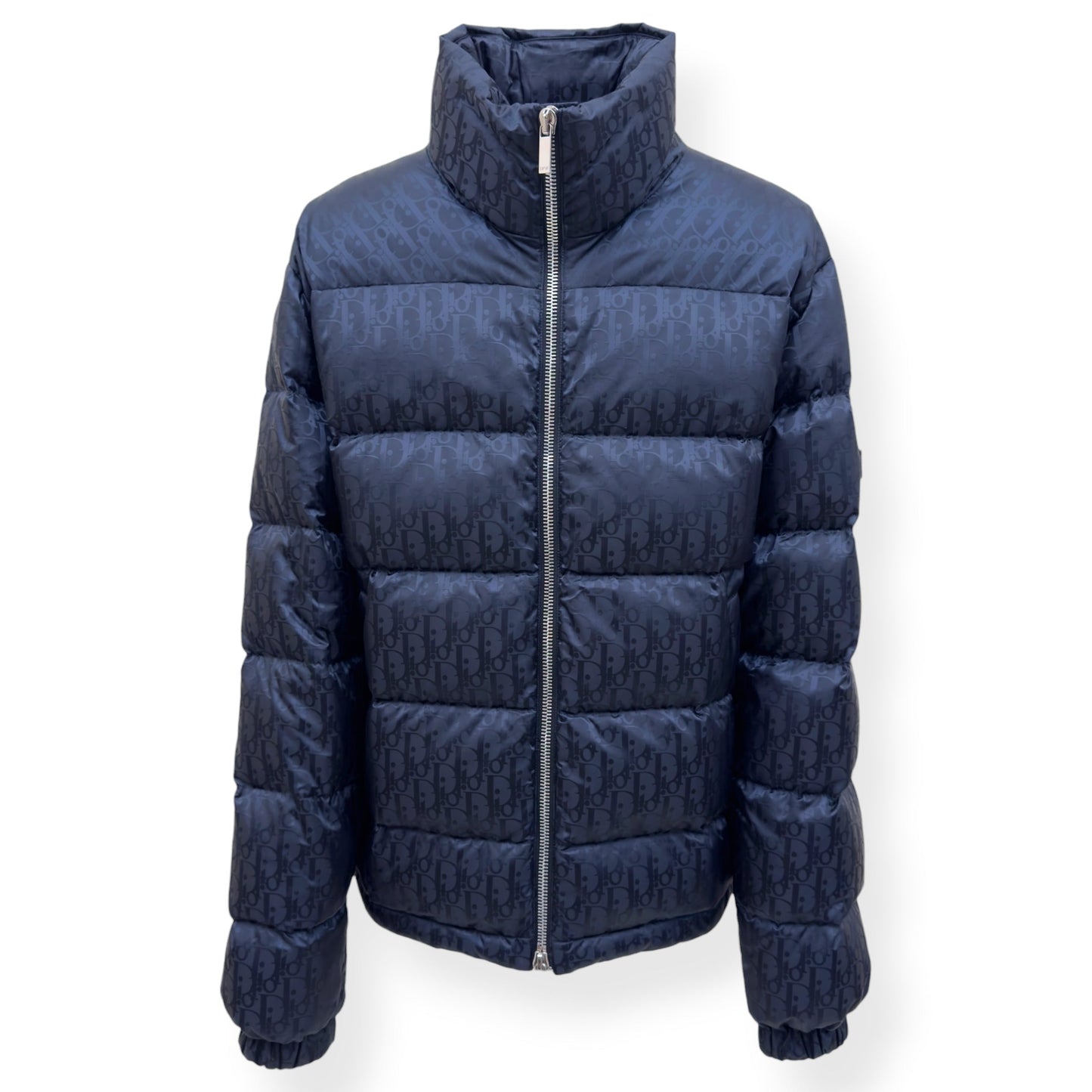 DIOR OBLIQUE DOWN PUFFER JACKET BLACK 50 / L | Large, Black