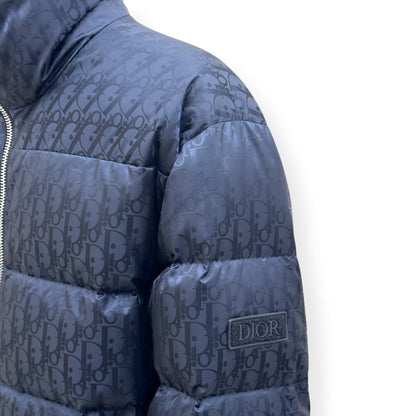 DIOR OBLIQUE DOWN PUFFER JACKET BLACK 50 / L | Large, Black