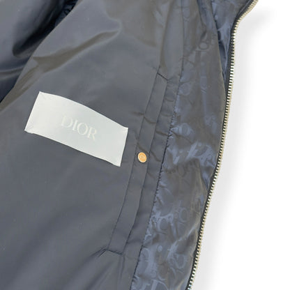 DIOR OBLIQUE DOWN PUFFER JACKET BLACK 50 / L | Large, Black
