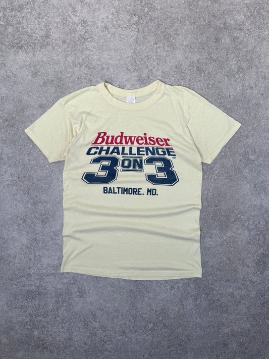 80s Budwiser Baltimore Yellow Single Stitch Tee