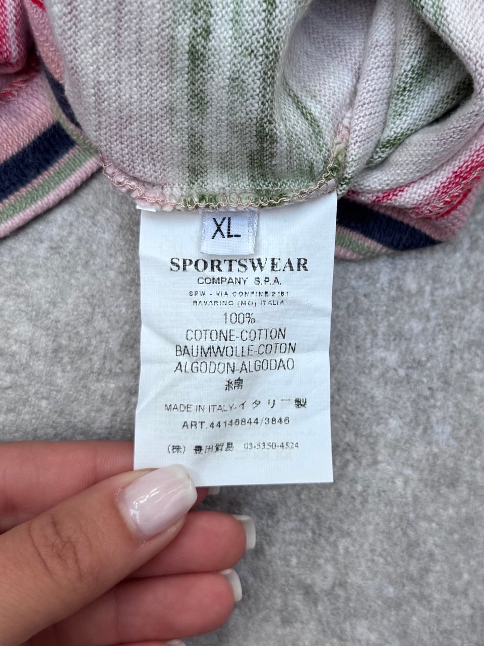 S/S 2016 Stone Island Denims Multi Stripe Sweatshirt