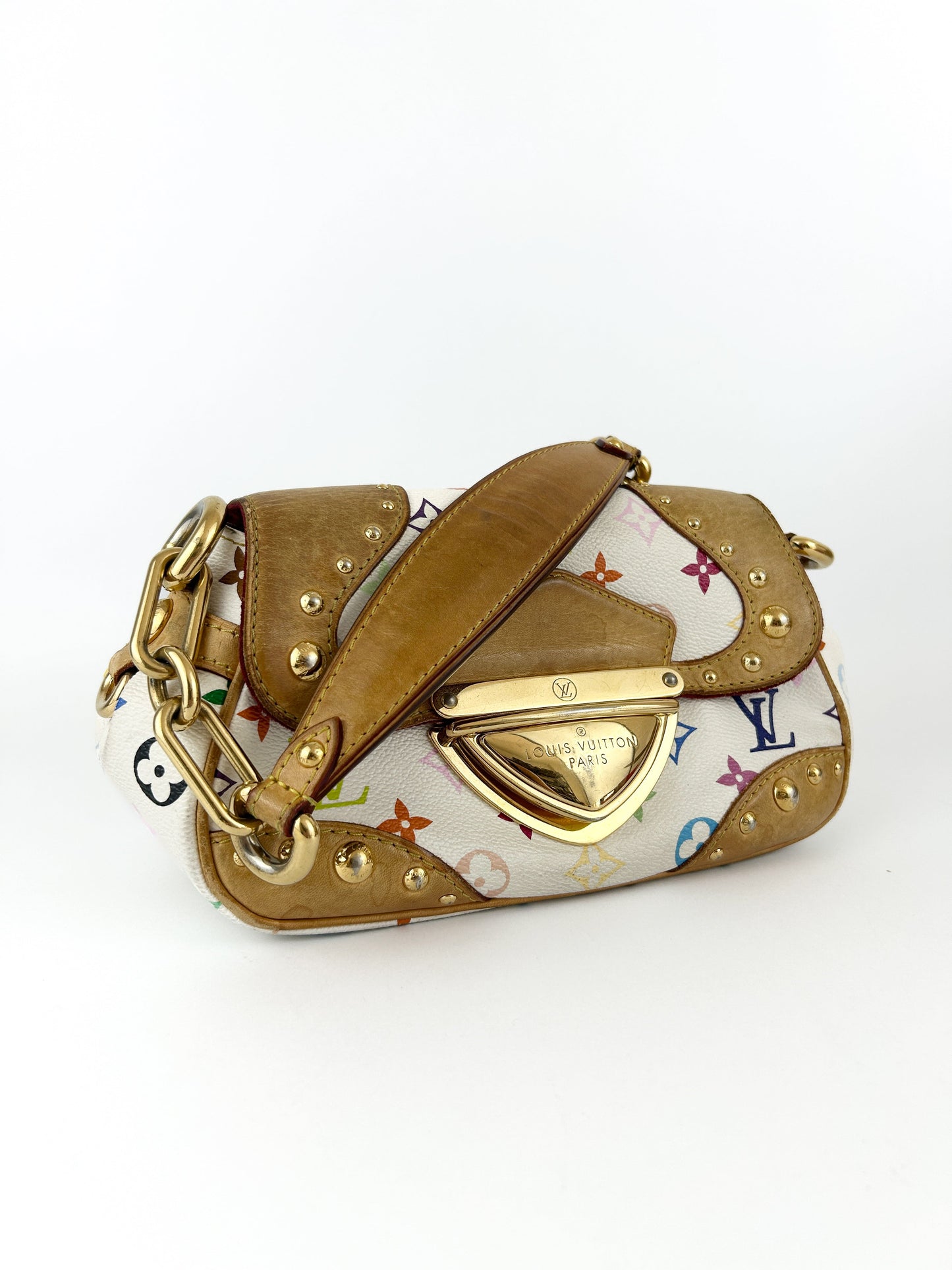 RARE Louis Vuitton Takashi Murakami Marilyn Shoulder Bag (2007) | O/S, Gold