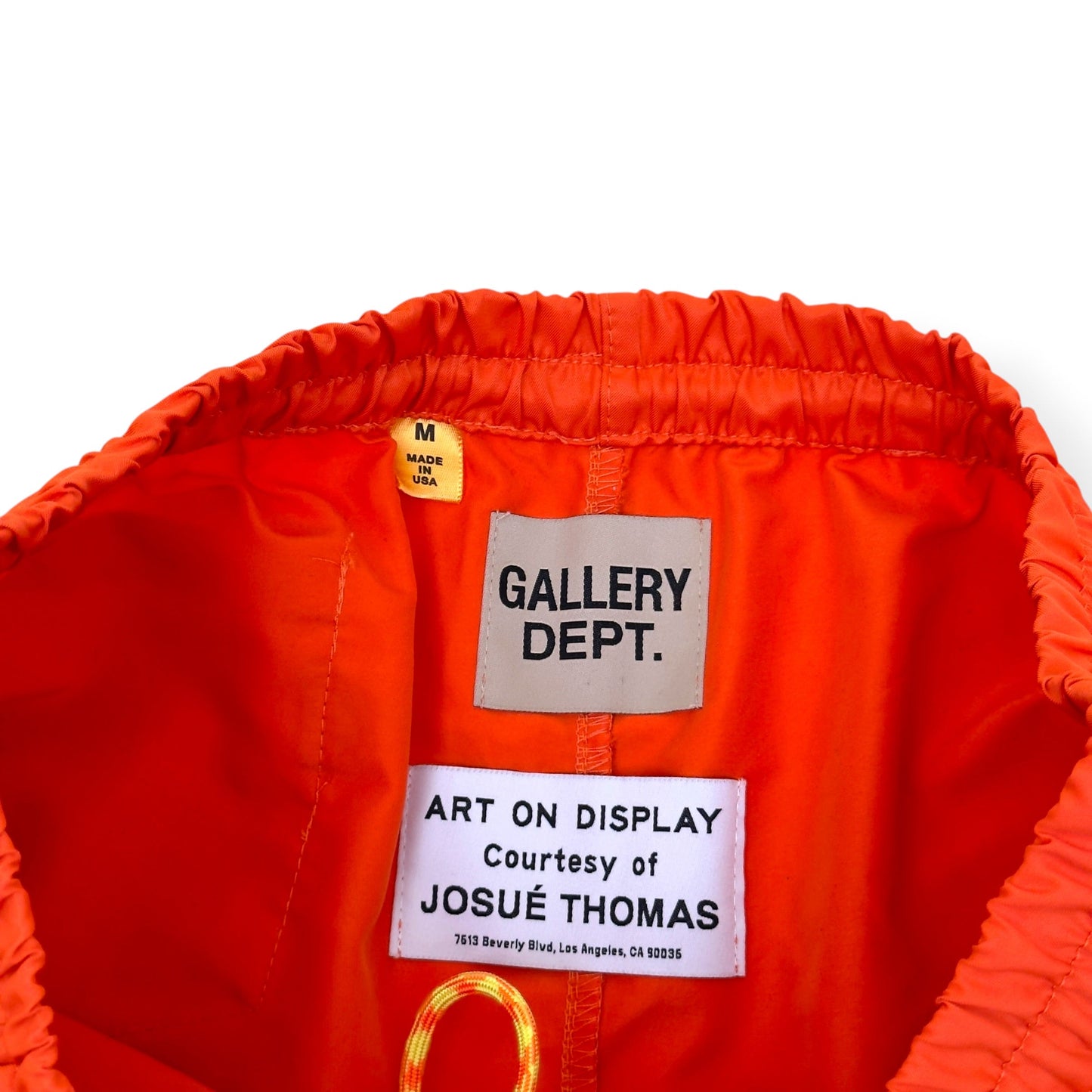 GALLERY DEPT ART ON DISPLAY NYLON SHORTS ORANGE M | Medium, Orange