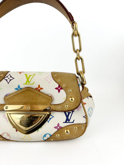 RARE Louis Vuitton Takashi Murakami Marilyn Shoulder Bag (2007) | O/S, White