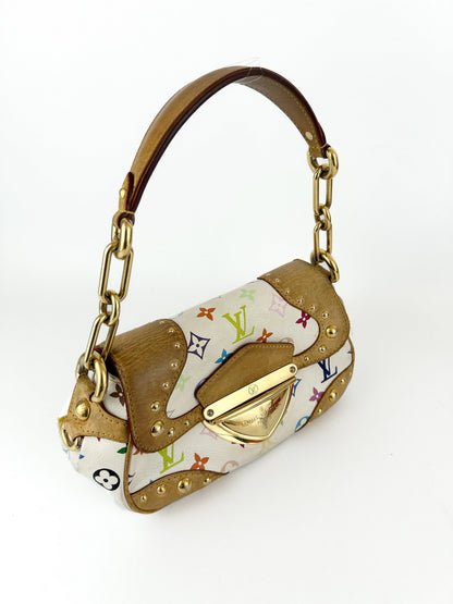 RARE Louis Vuitton Takashi Murakami Marilyn Shoulder Bag (2007) | O/S, White