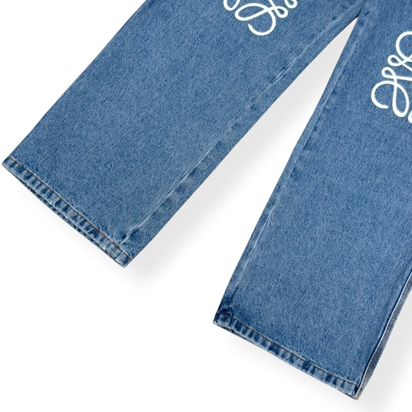 LOEWE ANAGRAM WIDE LEG JEANS BLUE 50 / L | Large, Blue