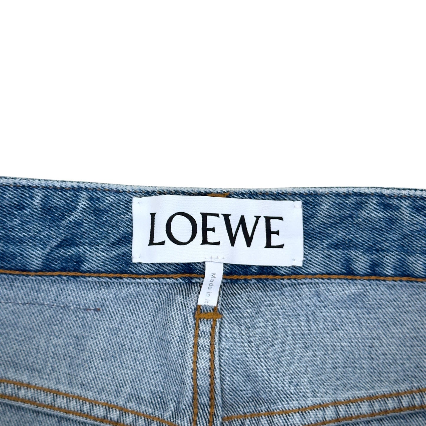 LOEWE ANAGRAM WIDE LEG JEANS BLUE 50 / L | Large, Blue