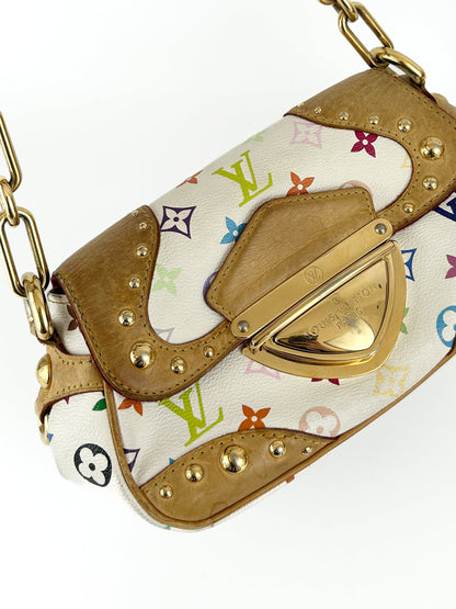 RARE Louis Vuitton Takashi Murakami Marilyn Shoulder Bag (2007) | O/S, White