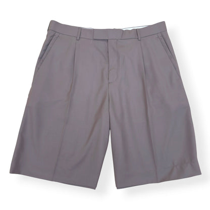 DIOR CASHMERE / WOOL PLEATED SHORTS TAUPE 52 / XL | XL, Taupe