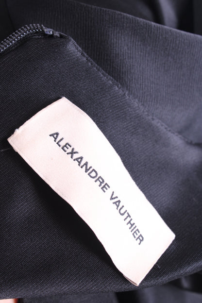 Alexandre Vauthier L/S Ruched Long Dress Black 10 | O/S, Black