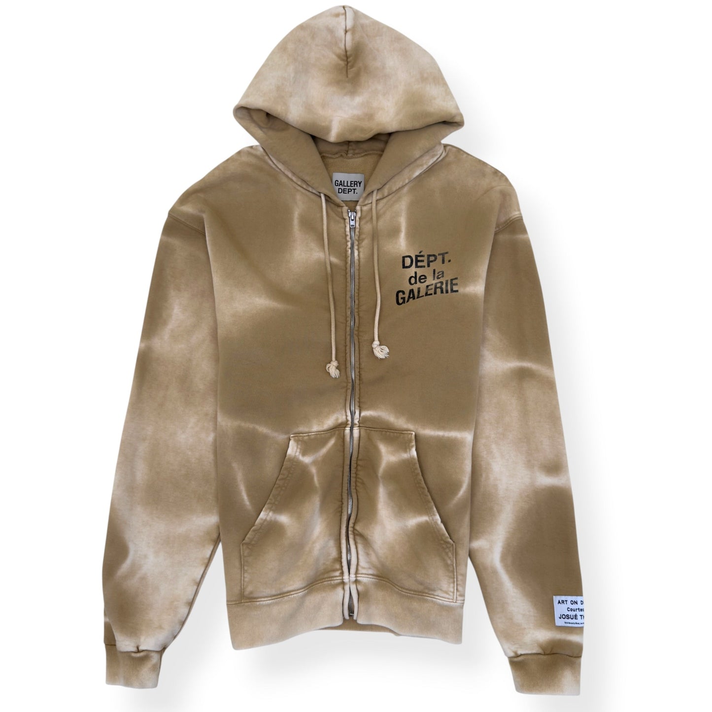GALLERY DEPT. DEPT DE LA GALERIE ZIP-UP HOODIE TAN XL | XL, Tan