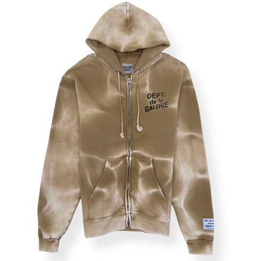 GALLERY DEPT. DEPT DE LA GALERIE ZIP-UP HOODIE TAN XL | XL, Tan